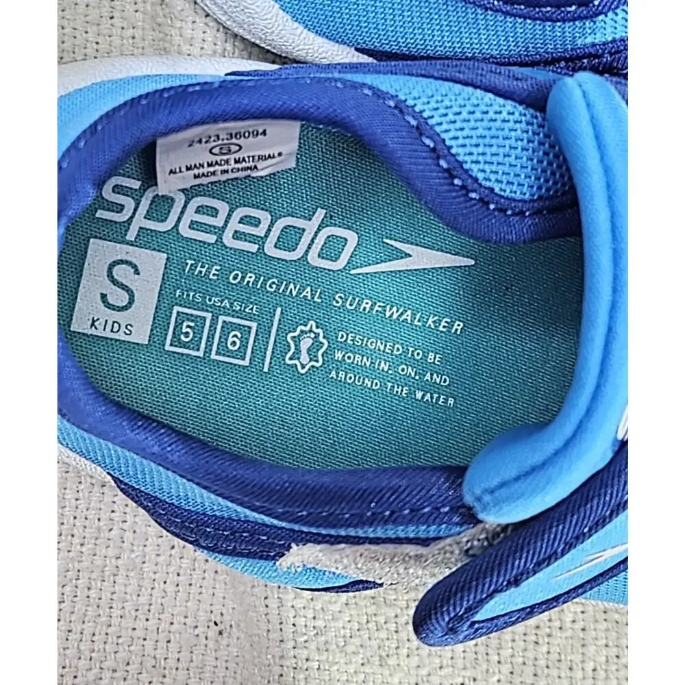 New Speedo Boy’s Shore Explorer Water Shoes Size S (5-6) Water Sandal Blue